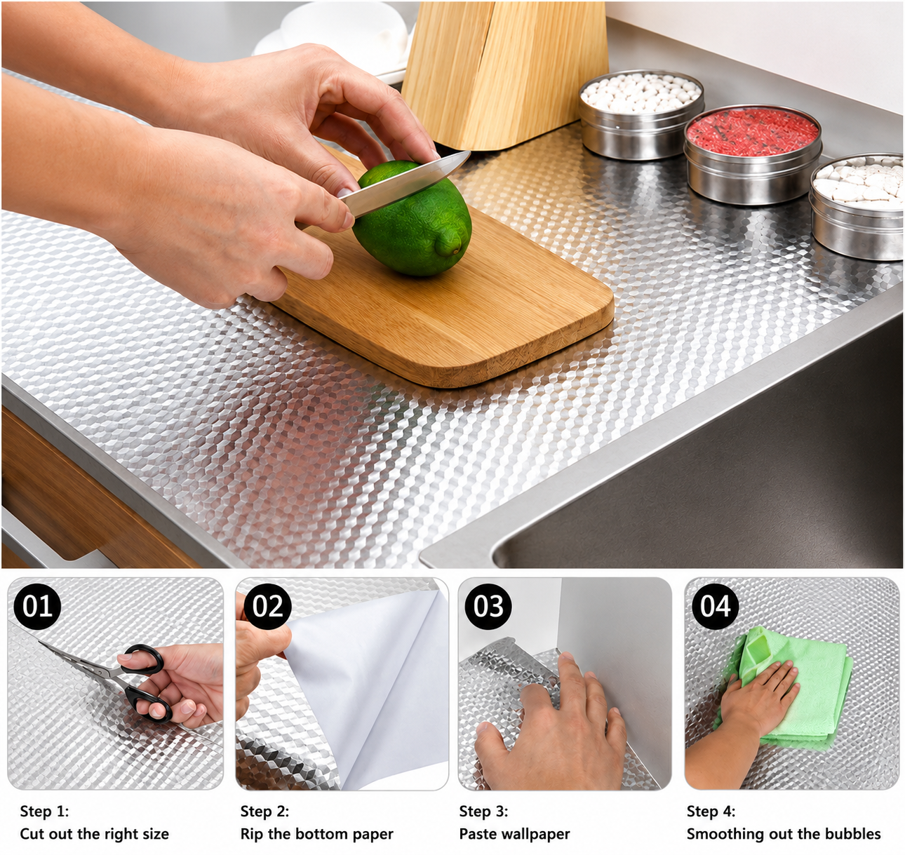 Oil-Proof Kitchen Backsplash Sticker