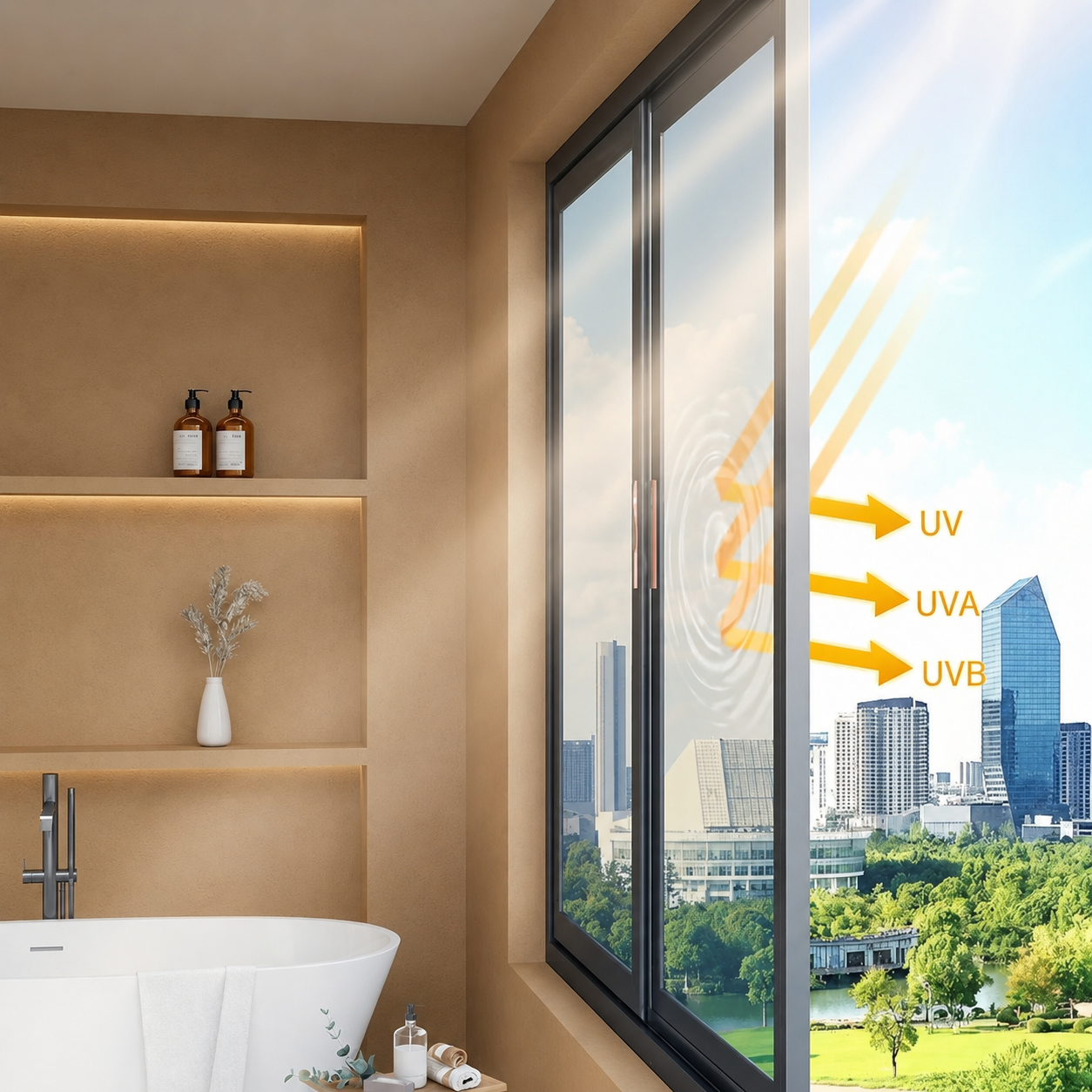 One Way Privacy Film Heat Insulation UV Protector