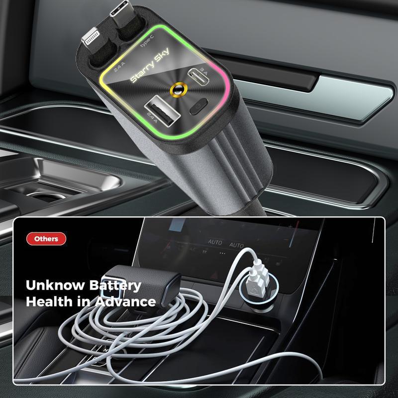 Starlight 4-in-1 Retractable Car Charger